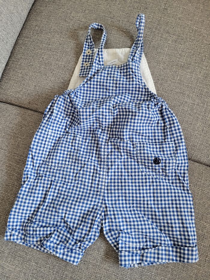 Salopette short  12 mois Petit Bateau