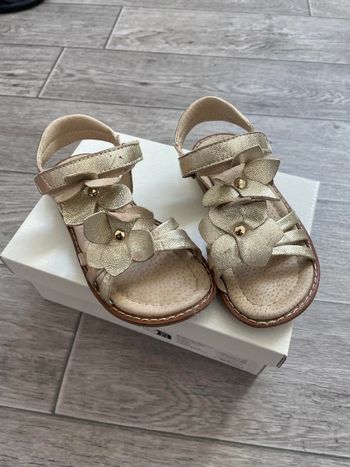 Sandales dorées fleurs Sergent Major 26