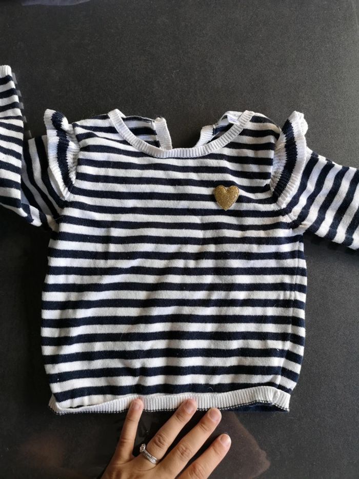 Pull marinière bébé fille verbaudet - photo numéro 2