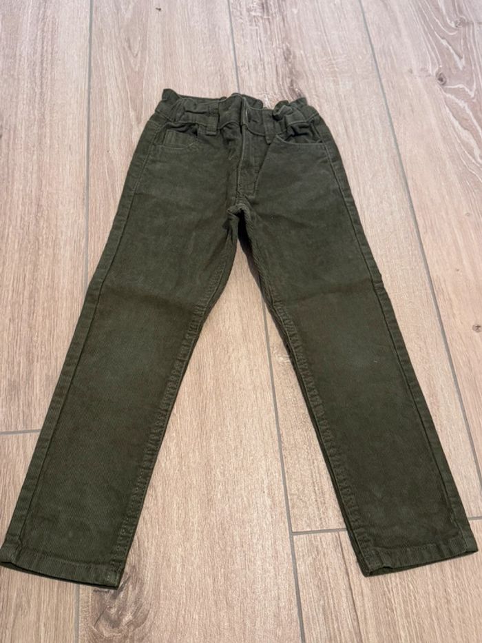 Pantalon velours kaki