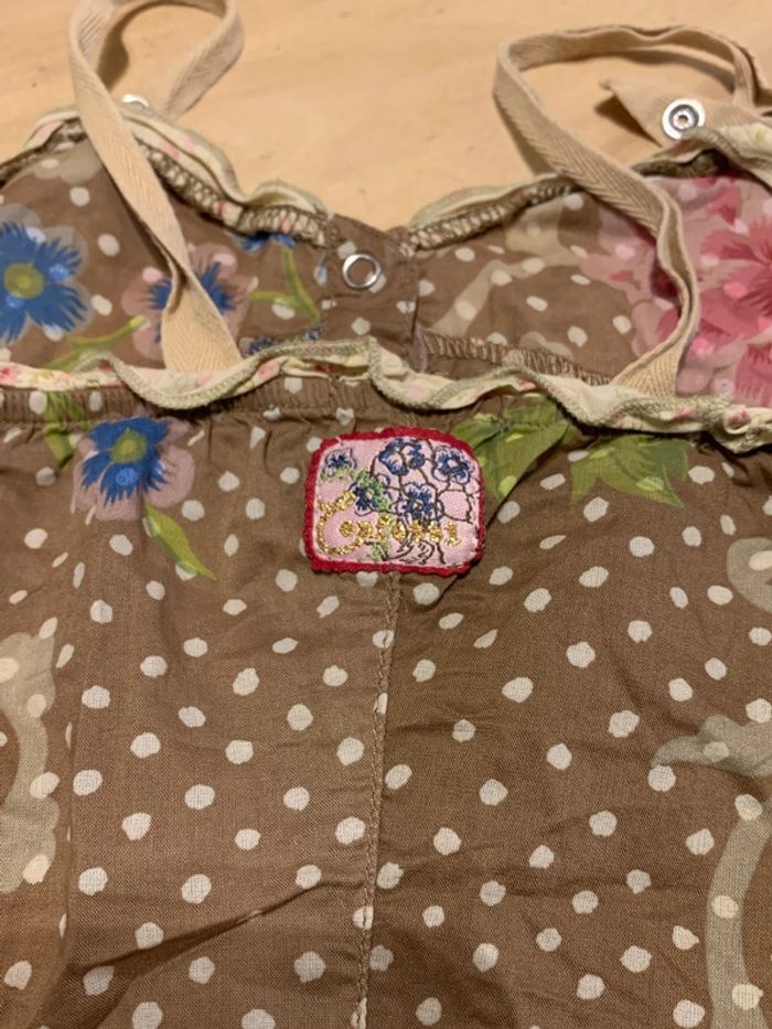 Débardeur très fin marron avec motif fleur en très bon état Absorba 3 ans - photo numéro 4