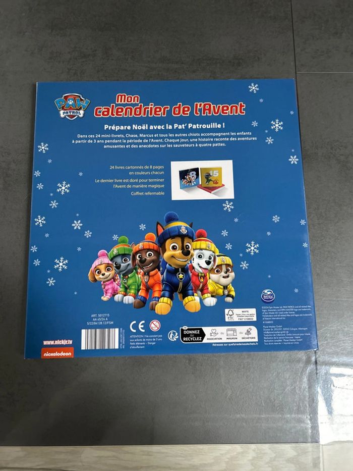 Livre calendrier de l’avent Pat patrouille - photo numéro 4