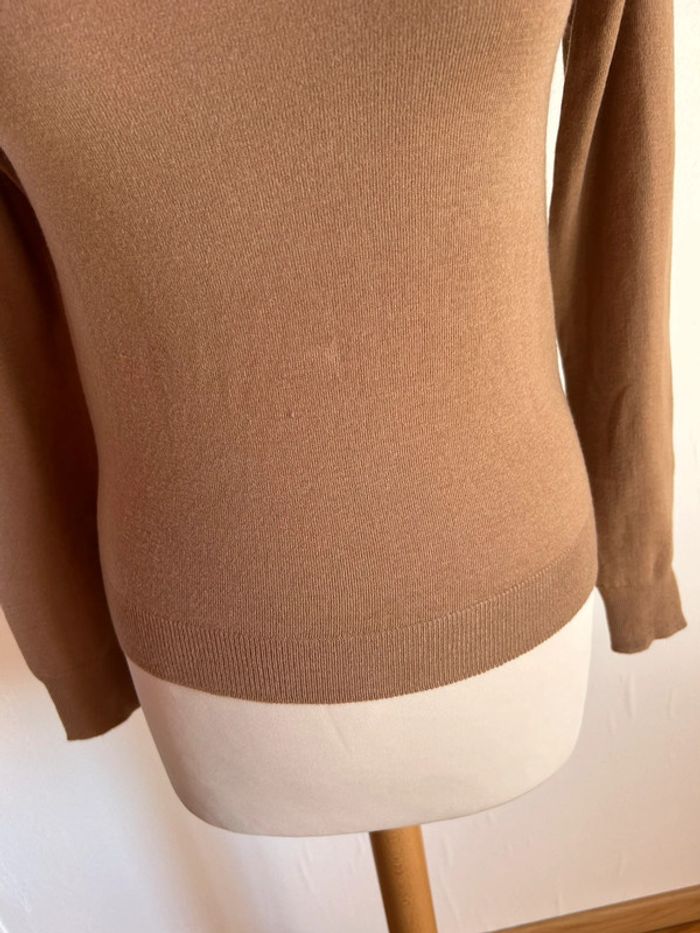 Pull col roulé, marron/camel, Zara - photo numéro 5