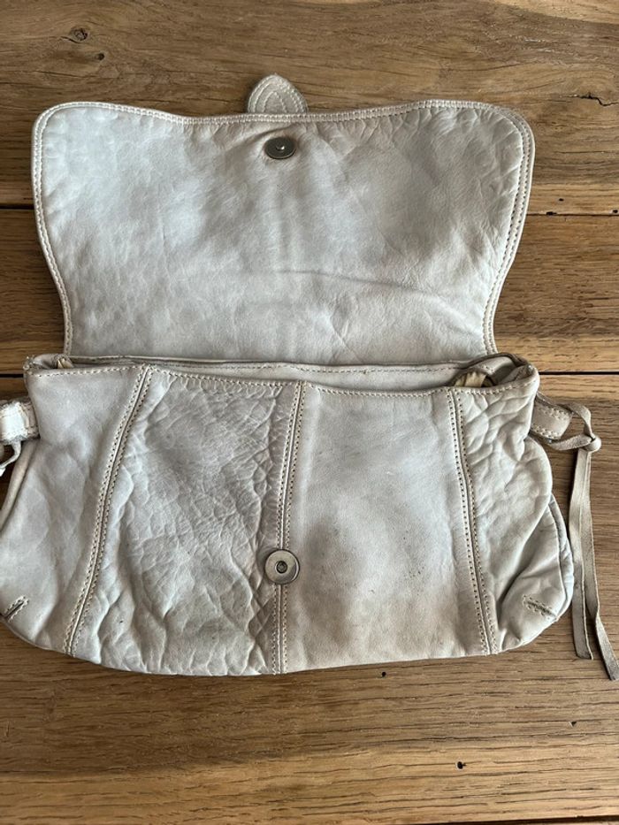 Pochette en cuir beige Zadig & Voltaire - photo numéro 3