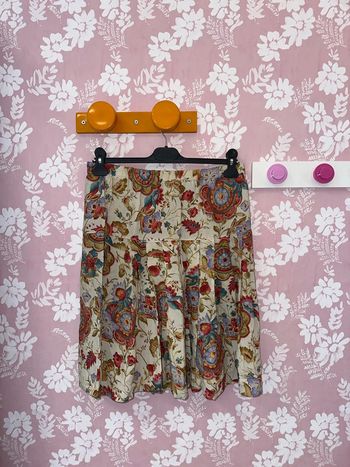 Jupe vintage à fleurs
