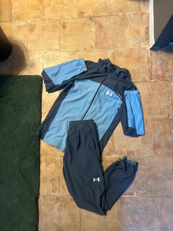 Ensemble survêtement Under armour bleu 