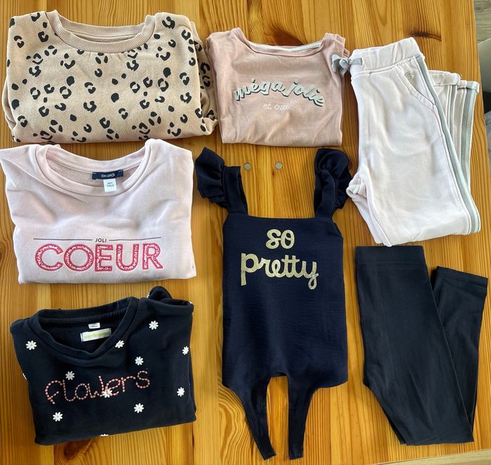 Lot vêtements 5ans 7 pièces Okaidi Gemo kiabi verbaudet sergent major