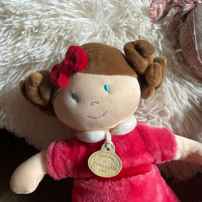 Lot petite fille avec poupees tissus - photo numéro 4