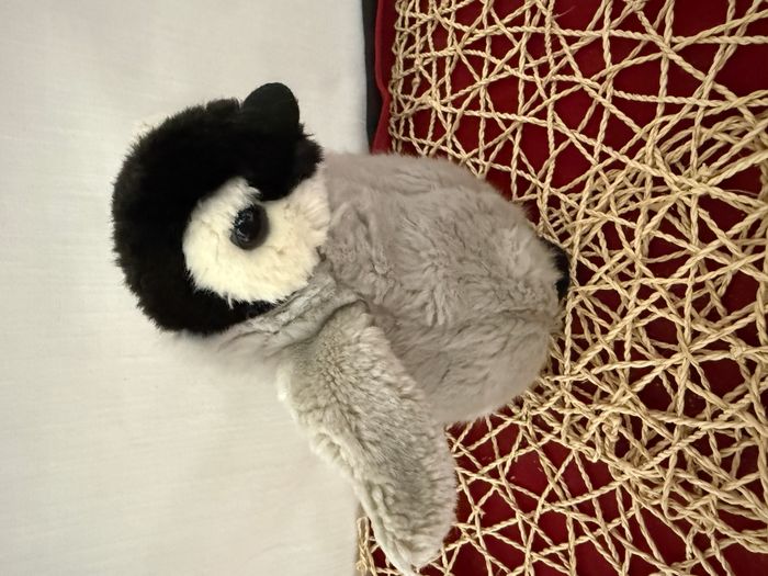 Peluche pingouin gris noir africa - photo numéro 2