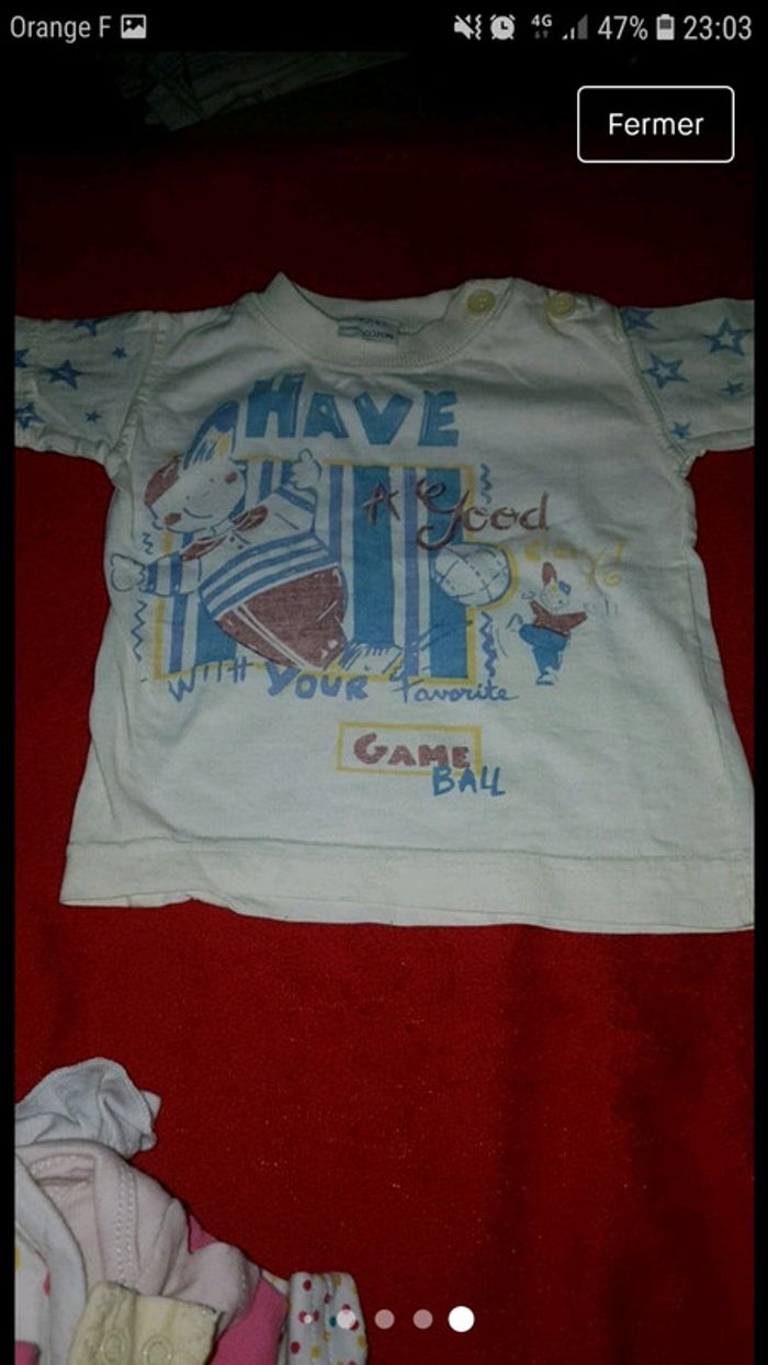 Lot 6 t-shirt 3 mois - photo numéro 6