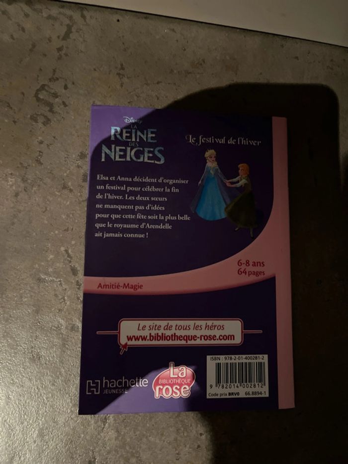 Disney la reine de neige bibliothèque rose 6/8 ans - photo numéro 2