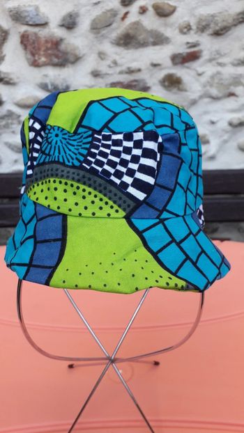 Bob tissu wax fait main, taille 6 mois