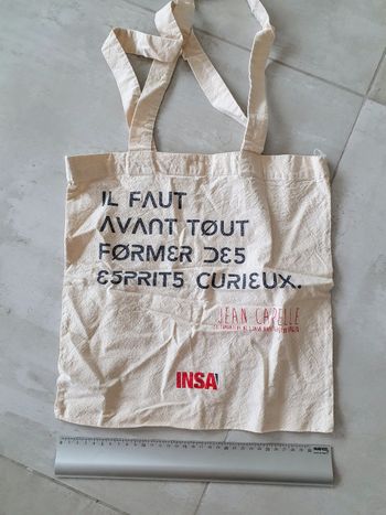 Sac tissu tote bag INSA
