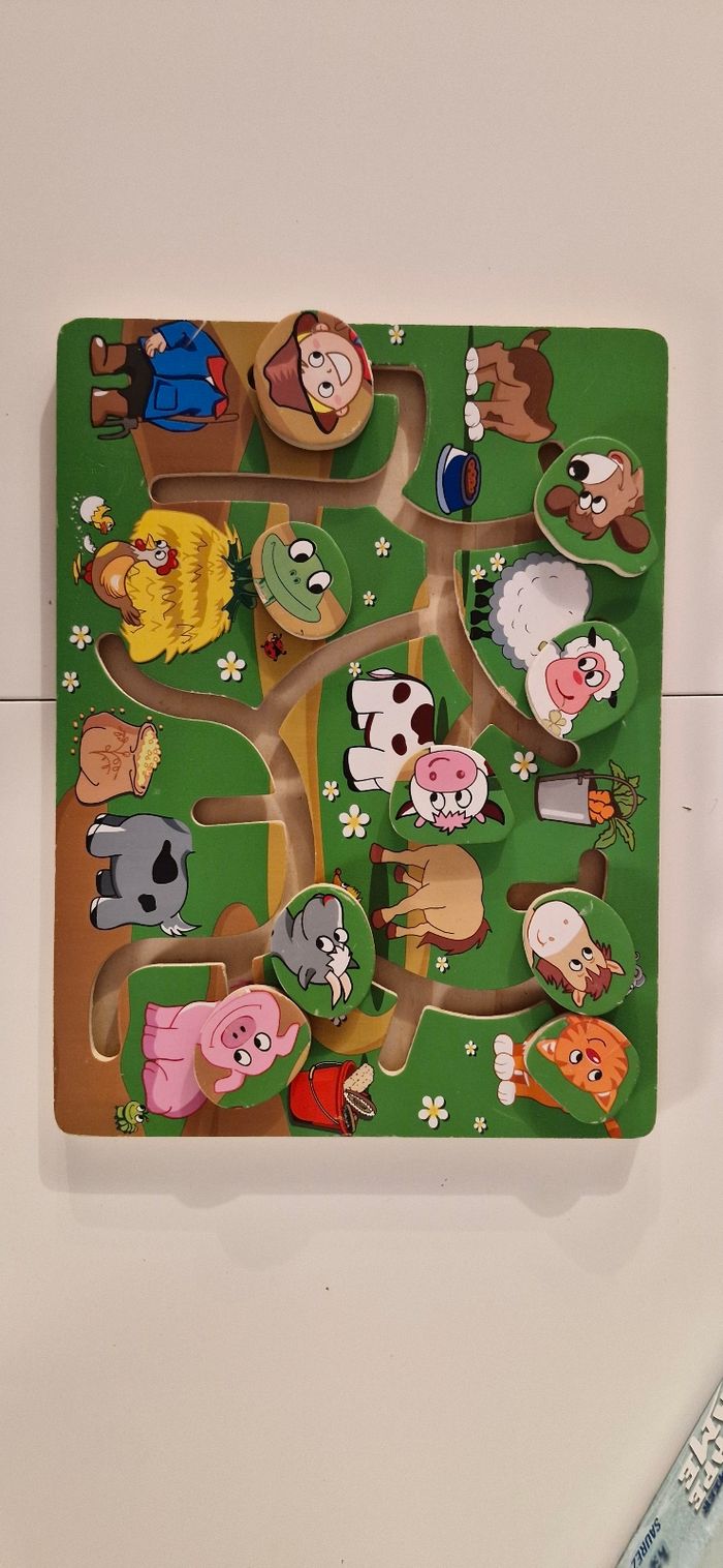 Puzzle en bois coulissant