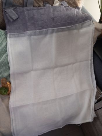 Rideaux blanc/ gris