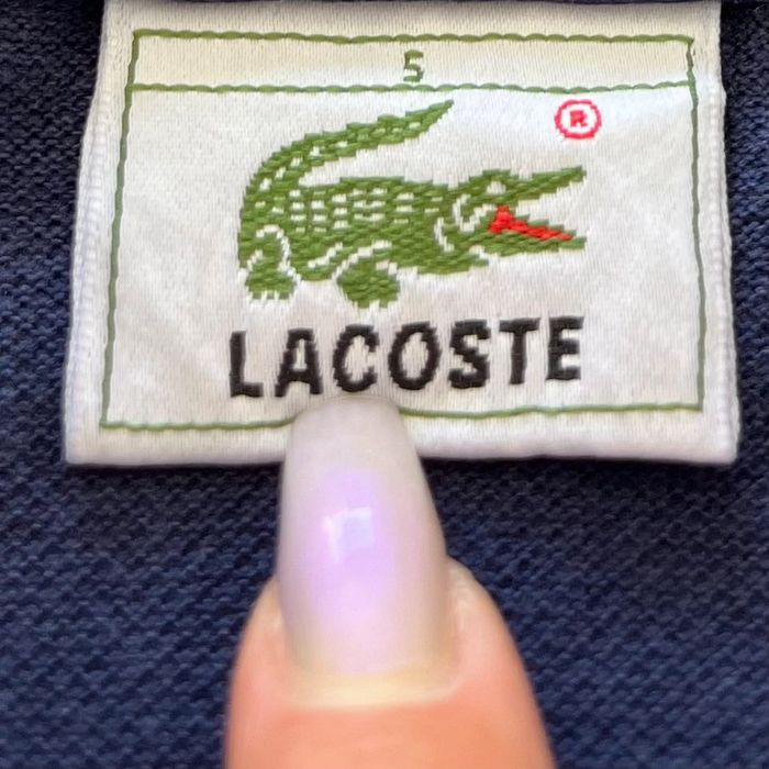 Polo/t.shirt bleu marine Lacoste pour homme, taille 5 (L) - photo numéro 4