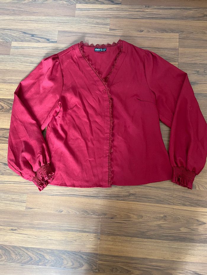 Blouse bordeaux femme