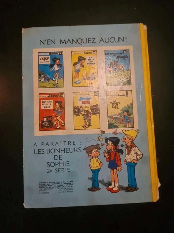 Bd Sophie et le cube qui parle E0 1972 - photo numéro 2