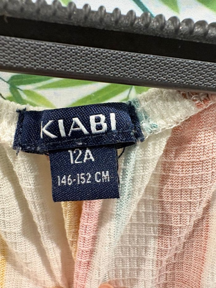 combishort rayée pastel kiabi 12 ans vibes été - photo numéro 2