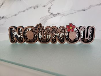 🌸 Décoration en bois “Merci Nounou” – Cadeau parfait de fin d’année 🌸