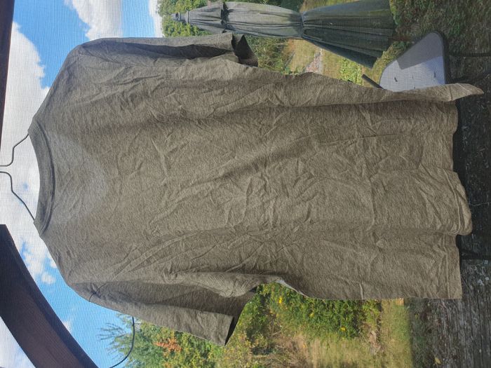 T-shirt Adidas Originals gris logo brodé Trefoil · taille L - photo numéro 4