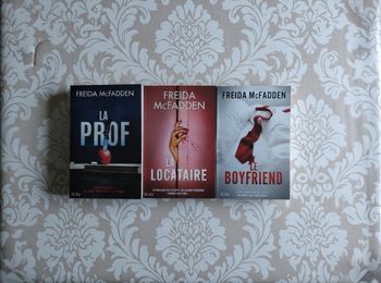Lot 3 livres "La Locataire + La Prof + Le Boyfriend" édition Grand Format - Freida McFadden