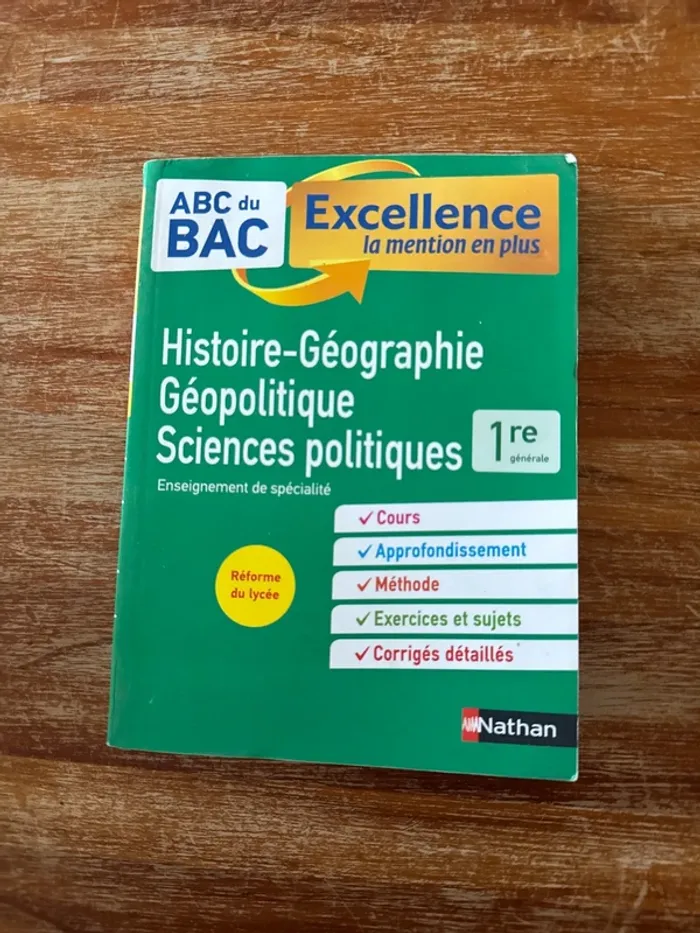 Livre ABC du bac, histoire-géo, géopolitique, sciences politiques