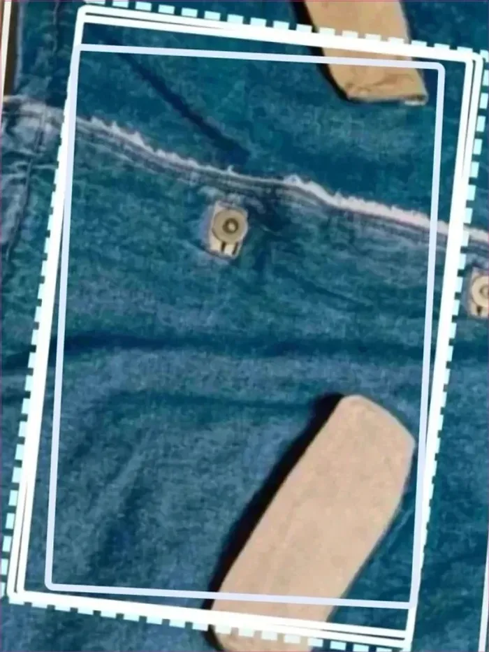 Veste fourré jeans globe trotter - photo numéro 3