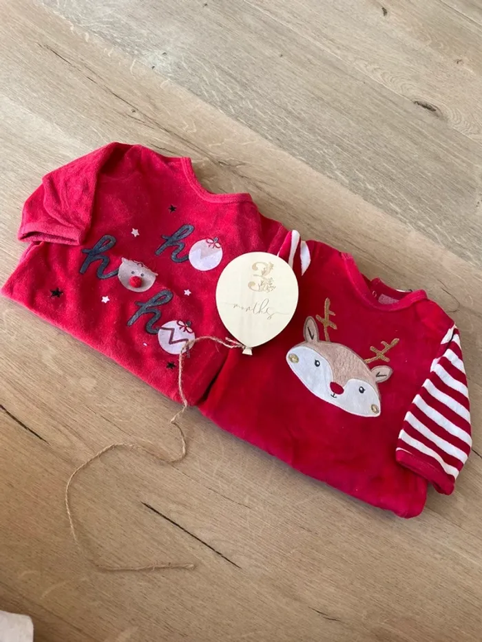 Lot 2 pyjama de Noël