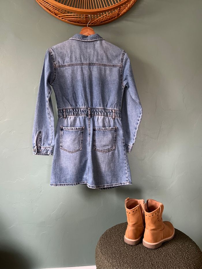 💙 Robe Chemise tendance en Jean Zara Patchwork – 13/14 ans (164 cm) / Convient XS-S - photo numéro 7