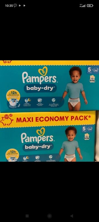 Pampers baby dry taille 5 