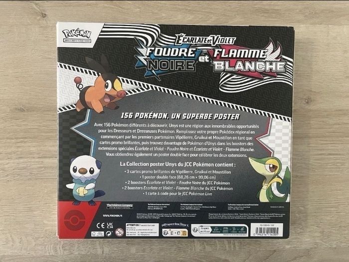 Coffret Pokémon 10.5 foudre noire flamme blanche avec poster x2 coffrets - photo numéro 3