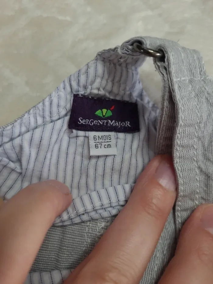 👶Salopette short Sergent Major taille 6mois👶 - photo numéro 5