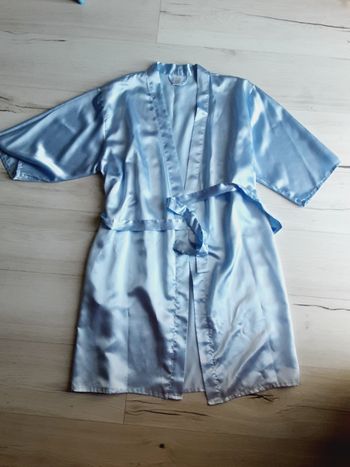 Vêtement femme robe de chambre manches courtes lilas clair taille 40