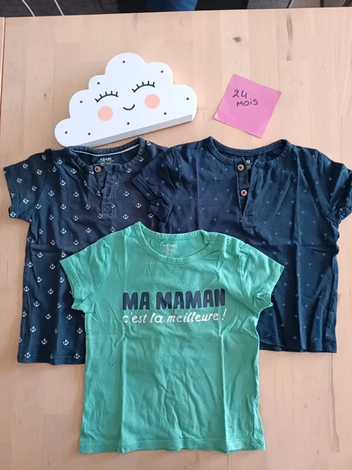 Lot de 3 Tshirts manches courtes