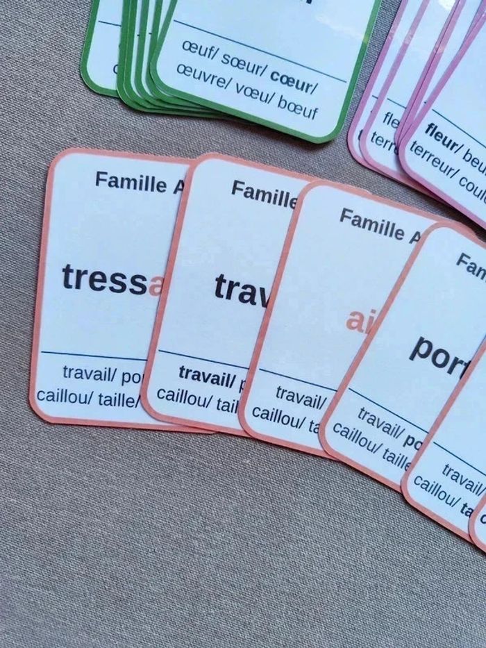Jeu des 7 familles des sons complexes Montessori - photo numéro 8