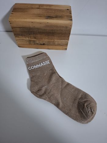 chaussette a paillette personnalisée neuve 
