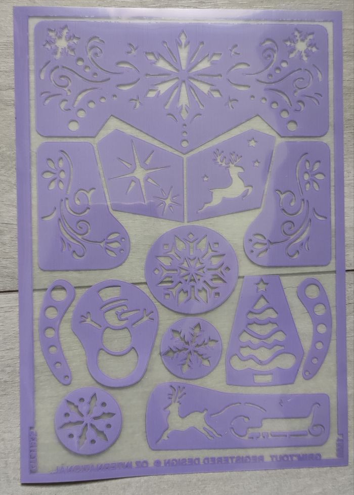 Pochoir maquillage neuf grim'tout noël - photo numéro 2