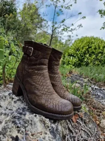 Bottines Free Lance cuir marron T38 - style élégant et confortable