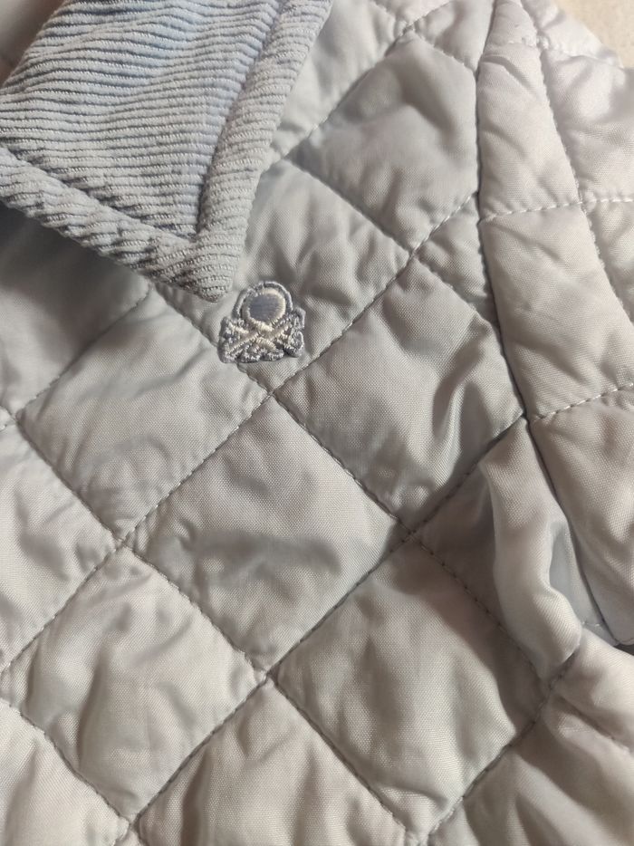 Veste matelassée bleue claire Benetton Baby - photo numéro 2