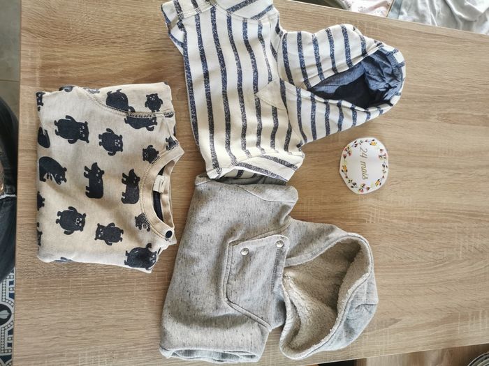 Lot de 3 sweats bébé garçon 12/18mois (86cm) H&M et zara babyboy