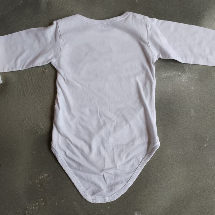 Body blanc manches longues 18/24 mois 86/92 cm - photo numéro 3