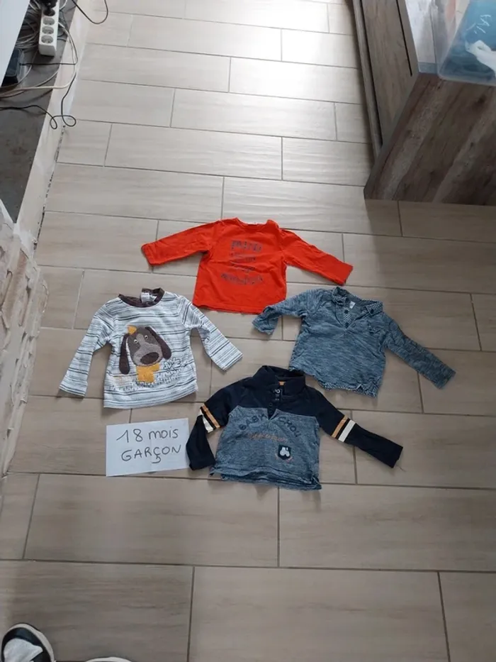Lot t-shirt manche longue