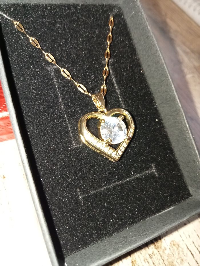 Collier et pendentif coeur - photo numéro 4