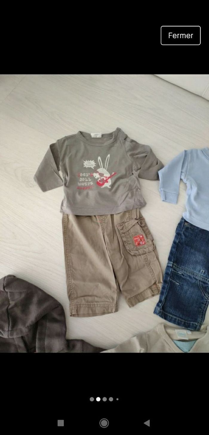 Gros Lot de 8 tenues ensembles bébé garçon 6 mois interchangeables - photo numéro 2