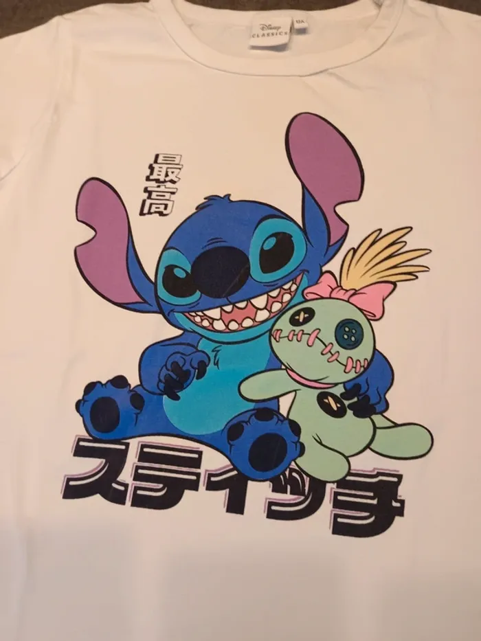 Vends tee-shirt manches longues mi saison Disney Stitch taille 12 ans . - photo numéro 2