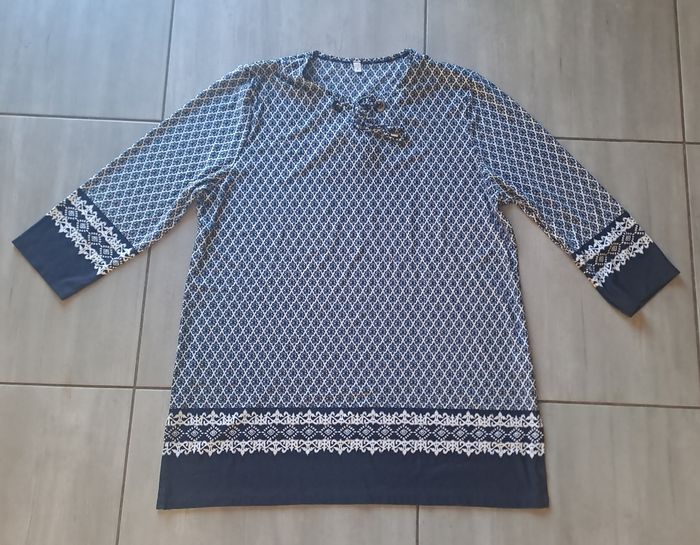 Tunique Bleu Marine Blanc Taille 5 - photo numéro 2