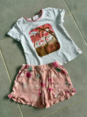 Ensemble short t-shirt 24 mois 86 cm