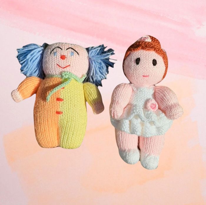 Peluches pour enfants en tricot