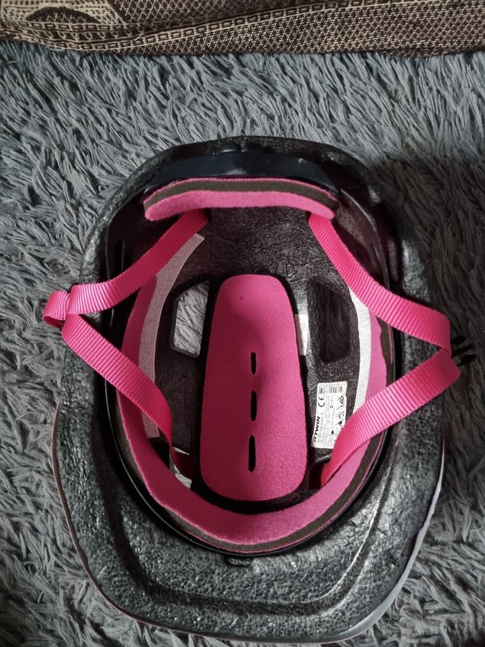 Casque de protection rose B'twin taille 53-56cm (vélo,skate,roller) - photo numéro 4